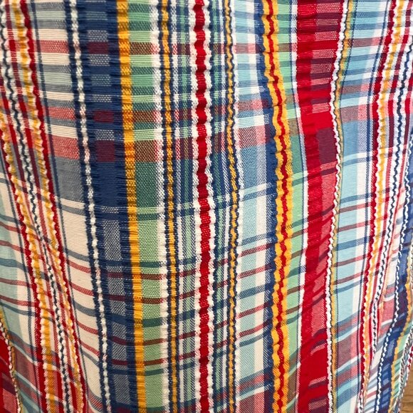 80's Funky Blazer - Lightweight - Striped Plaid - Size Medium - Jacket - Picture 8 of 10